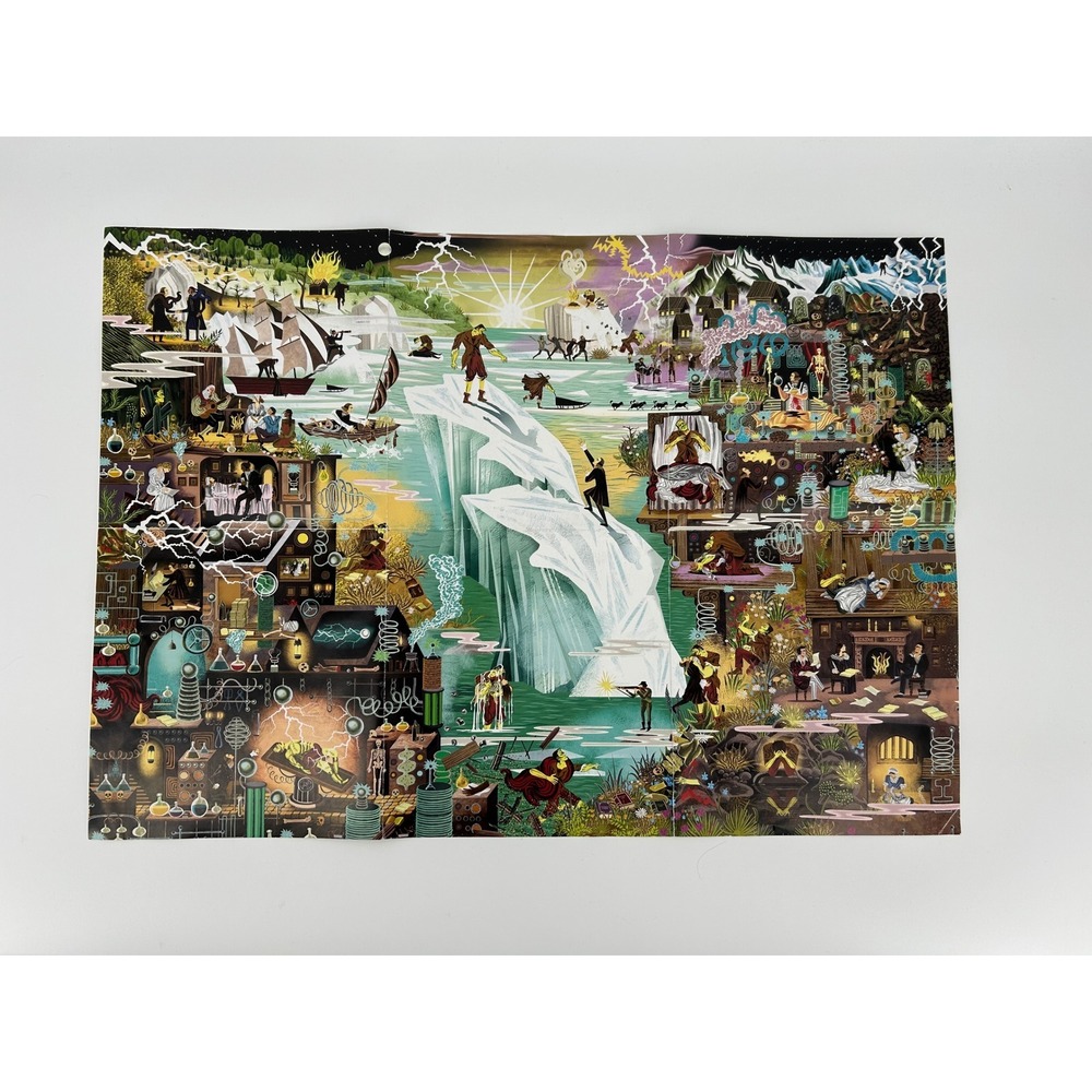 The World of Frankenstein Poster Adam Simpson Laurence King Gothic Horror Art